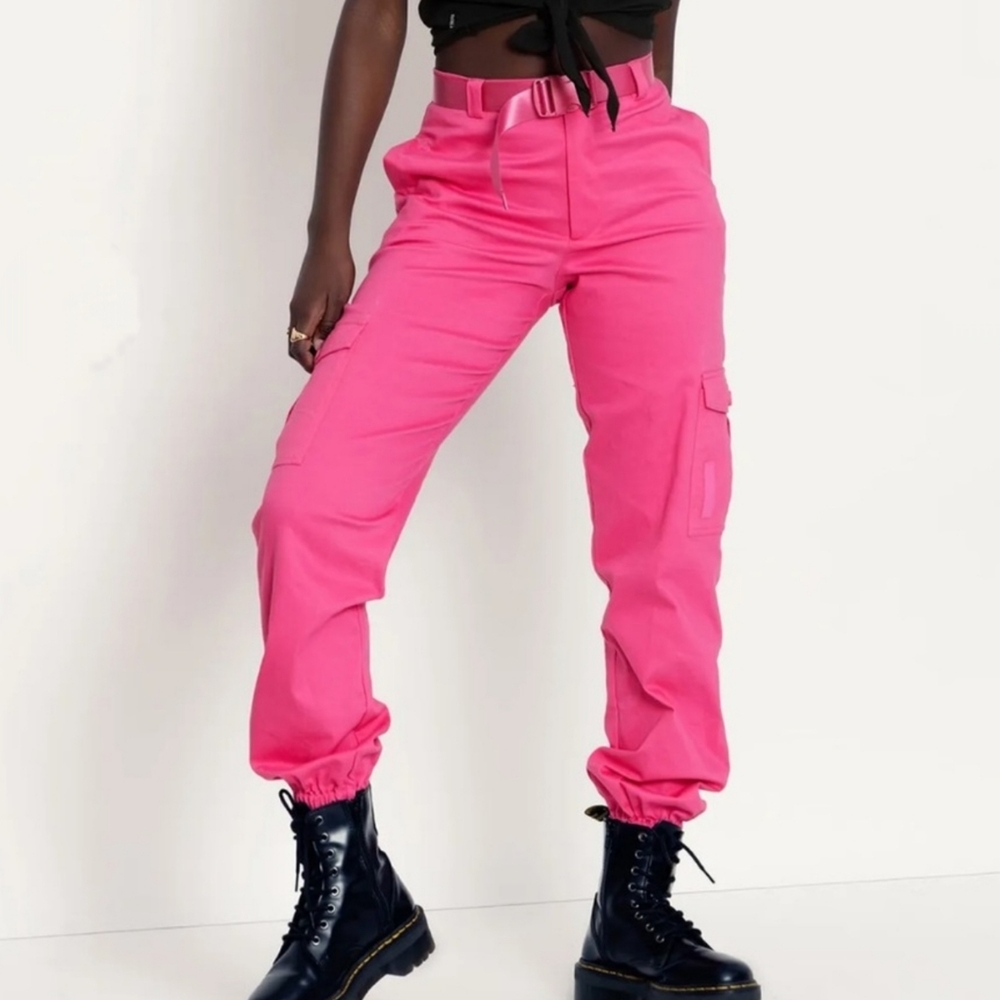 Blackmilk Hot Pink Utility Joggers